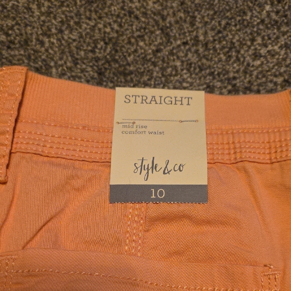 Style & Co. Vibrant Orange Apparel - Picture 4 of 5